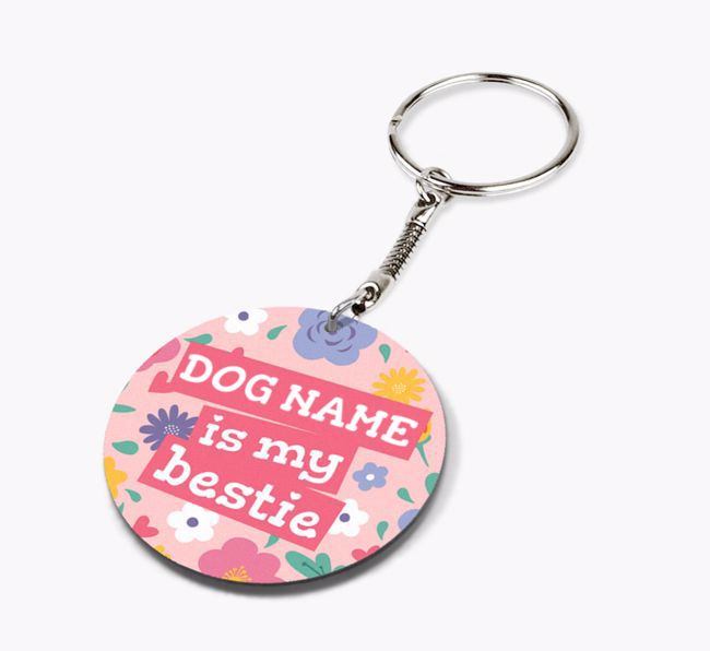 'Is My Bestie' - Personalized Double-Sided {breedFullName} Keyring